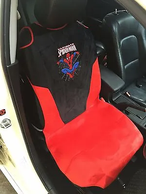 Spiderman Spider-Man 1 Piece Car Front Seat Cover SUV Van Truck Accessory • $29.99