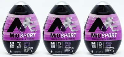 3x Mio Sport ARCTIC GRAPE Liquid Water Enhancer Drink Mix Drops B Vitamins • $24.99