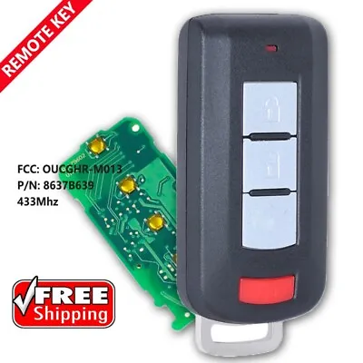 Smart Key For Mitsubishi Eclipse Cross 2018 19 20 21 2022 Remote Fob OUCGHR-M013 • $40.77