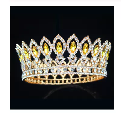 Crown Queen Medieval Tiara Costume Imperial Head Wear Gold Silver Royal Tiara • $44.66