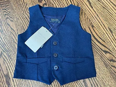 Toddler Boy's MAYORAL Size 2 Navy Blue Vest - NWT's • $9.99