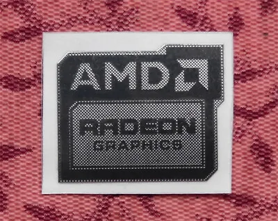 AMD Radeon Graphics Silver Chrome Sticker 16 X 20mm 2013 Case Badge • $1.69