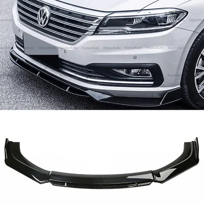 For Volkswagen CC Front Bumper Lip Spoiler Splitter Diffuser Gloss Black  • $57