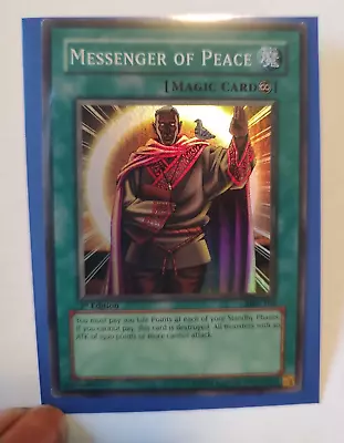 Messenger Of Peace YuGiOh! Card;  Super Rare MRL-102  1st Edition Magic Ruler • $7.99