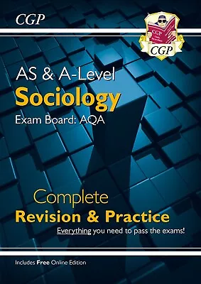 AS And A-Level Sociology: AQA Complete Revision & Practice Cgp • £22.99