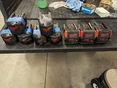 Lot Of Milwaukee 18 Volt Batteries 48-11-2230 48-11-1830 Non-Working (9) • $90