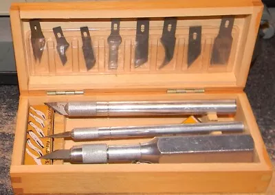 Vintage X-ACTO Deluxe Knife Set W/ Chest #83 - Excellent Condition • $19.99