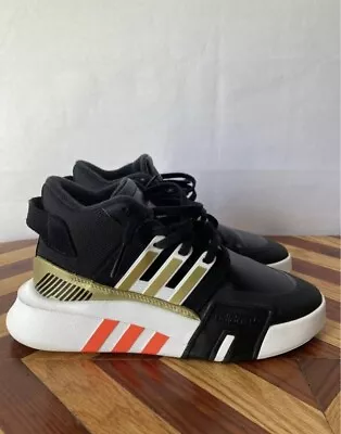 Adidas Originals EQT Basketball ADV V2 Black Gold Shoes Women Size 5.5 FW5348 • $19.88