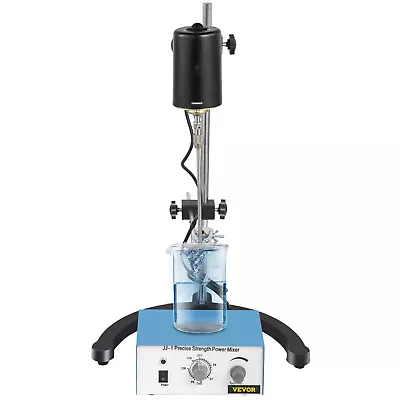 VEVOR 100W Electric Overhead Stirrer Mixer Corrosion-Resistance Lab Steel Shaft • $57.99