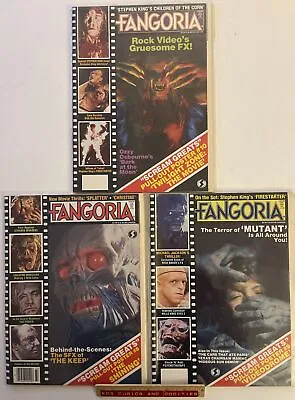 FANGORIA #33 34 & 35. Lot Of 3 Vintage Horror Magazines In Unread New Condition • $69