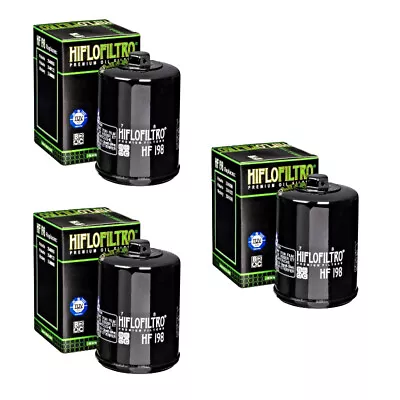 Hiflofiltro HF198 Oil Filter 3 Pack Victory Boardwalk Gunner Hammer Hardball • $29.50