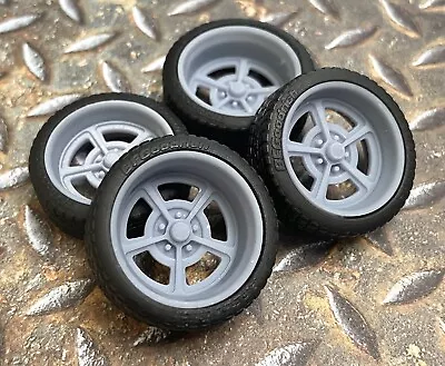 1/24 Resin 21/20 Scale Inch Magnum Style Model Car Wheels 1/25 • $16.99