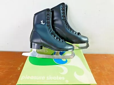 Vintage Ice Capade Pleasure Skates Ice Skates Size 2 Black • $49