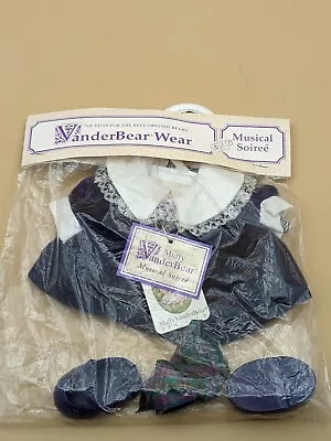 1990 MUFFY VanderBear MUFFY  MUSICAL SOIREE  Purple Dress Teddy Bear Outfit  NIP • $10.92