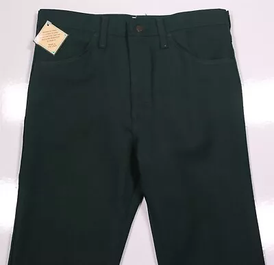 New! Wrangler Wrancher Green Dress Bootcut Wrinkle-Free Stretch Jeans 32x34 • $35
