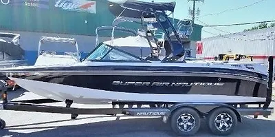 2 SUPER AIR NAUTIQUE Chrome Boats Decal Sticker Emblem Fishing Wakeboard SKI W@W • $114