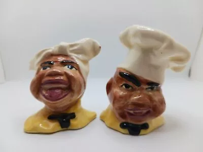 Vintage Chefs Salt And Pepper Shakers • $80