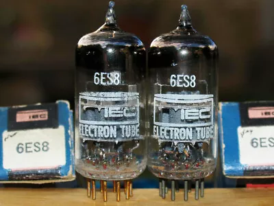 Mullard IEC UK 6ES8 ECC189 Twin Triode Matched 6DJ8 Substitute NIB Pair Tubes  • $52