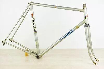 DACCORDI VINTAGE FRAME SET 55 56 STEEL ROAD BIKE CAMPAGNOLO 700c COLUMBUS GIPEL • $421.09