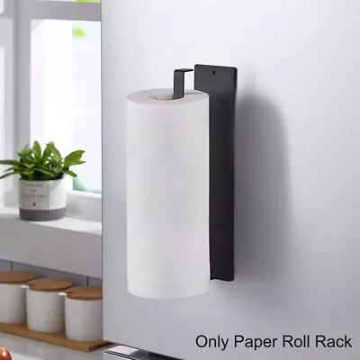 Kitchen Shelf Paper Roll Rack Strong Magnetic Wall Mounted Home Towel Holder • £11.30