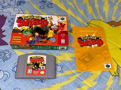 $59 • Buy Pokemon Snap Nintendo 64 Complete In Box & Manual CIB N64 Authentic Tested Game