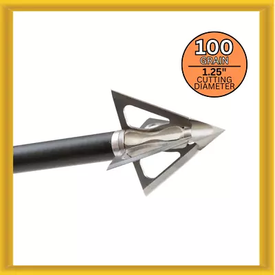 G5 Outdoors 180X Striker-X 100 Grain 1.25  Cutting Dm (3 Broadheads Per Pack) • $44.95