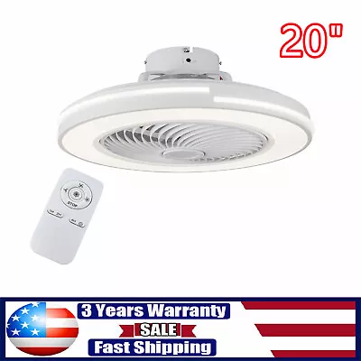 20  Modern Ceiling Fan With LED Light Chandelier Flush Mount Lamp Remote Control • $54