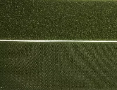 VELCRO® Sew On - Hook & Loop Tape - 1mt X 25mm Or 50mm - Olive Green • $10.95