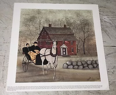 P Buckley Moss Litho Print Lovers Ride Signed #d Unframed Amish Horse Buggy MOP • $134.96