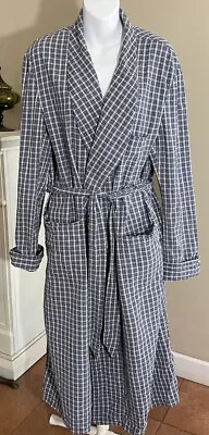Vintage Lord & Taylor Cotton Blend Tartan Plaid Robe Men's One Size • $30