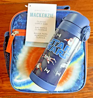 School Disney Pottery Barn Space LUNCH BOX Planet + Star Wars Water Bottle Gift • $79.95