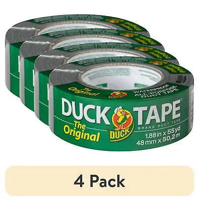 (4 Pack) Duck Brand 1.88 In. X 55 Yd. Silver Original Duct Tape US • $20.90
