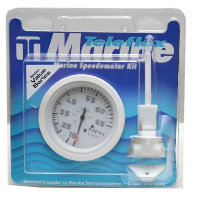 Teleflex Boat Speedometer Gauge W/ Pickup 67513P | Sportsman 3 1/4 Inch • $44.06