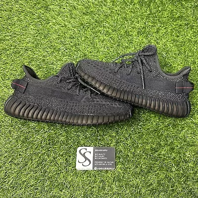 Adidas Yeezy Boost 350 V2 Static Black Reflective Style # FU9007 Size 8 • $179.99