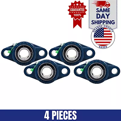 UCFL201-8 Pillow Block Flange Bearing 1/2  Bore 2 Bolt Solid Base (4PCS) • $25.25