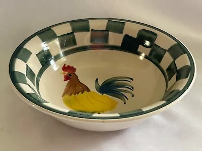 Mulberry Home Collection Hand Painted Rooster 7  Cereal Bowl Excellent! • $14.50