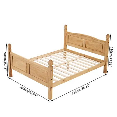 £169.99 • Buy Corona Bed Frame Single Double King Bed Low High Foot End Solid Pine Bedroom
