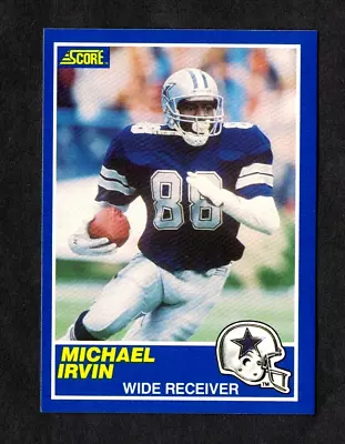1989 Score Rc #18 Michael Irvin Hof - Dallas Cowboys - Rookie Card - *02* • $6