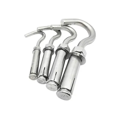 M2-M16 Expansion Bolts Heavy Duty Open Hook Eye Wall Anchor Stainless Steel A2 • £2.12