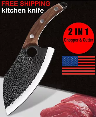 Viking Knife Asian Kitchen Knife Butcher Chef Boning Knife Cleaver Chopping Meat • $23