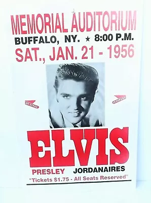 Elvis Presley/jordanaires Vintage 1956 Memorial Concert Poster Sign Ad • $150