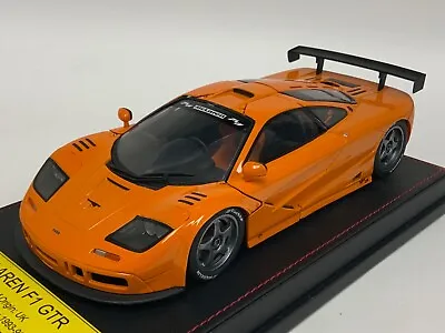 1/18 UT Models Mclaren F1 Street GTR In Orange Set On A Leather Base  AB010A • $249.95