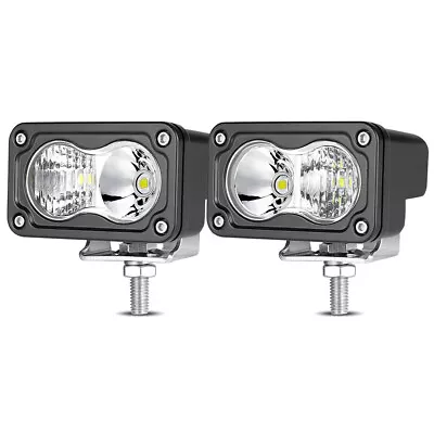 2X 3inch 40W LED Work Light Spot Flood Cube Pods Bar Driving Fog Lamp Offroad US • $35.14