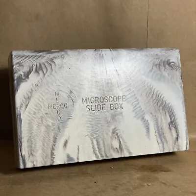 Vintage New Marble Merco Microscope Slide Box  (B-5-01) • $4.89