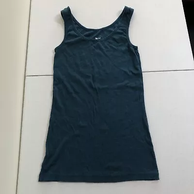 Women's Mossimo Tank Top Blue Green M Long Stretch • $10.99