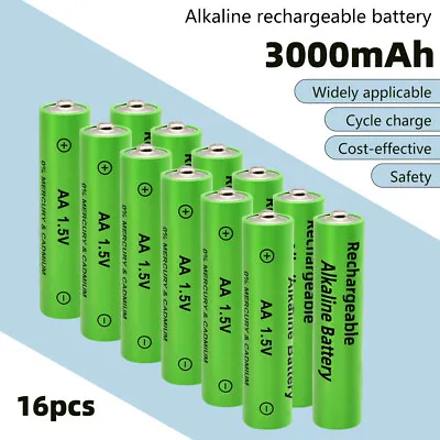 16pcs AA AAA Rechargeable Lithium Li-ion Batteries 1.5V / Battery Charger Lot • $10.99