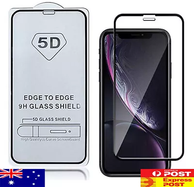 2x 5D Full Coverage Tempered Glass Screen Protector 7 8 Xr Xs 11 12 13 Pro Max • $9.99