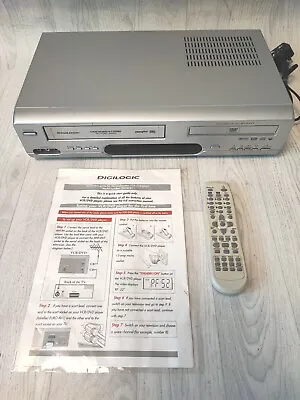 £49.99 • Buy Digilogic Dvdvcr1 Vhs Vcr Recorder Dvd Player Combi & Remote Working With Issues