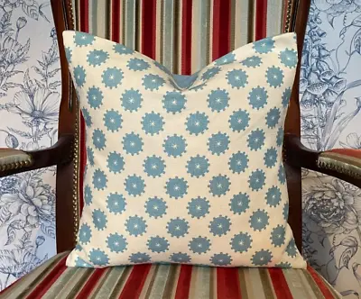 Vanessa Arbuthnott *MAY BLOSSOM* Linen Cushion Cover Powder Blue 40cm (16 ) BN • £22.50