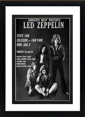 $67 • Buy Led Zeppelin Concert Poster Framed